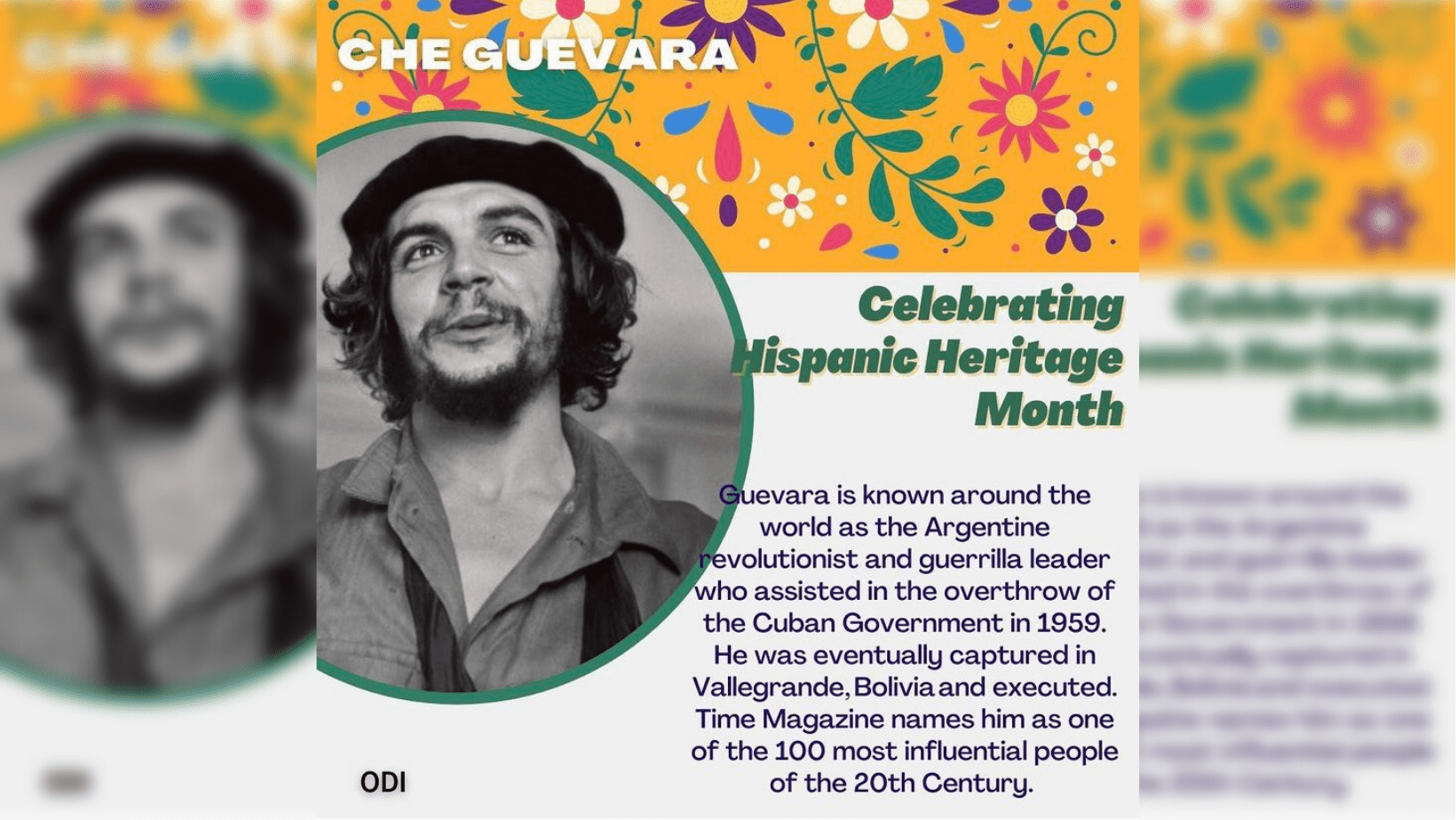 Stetson University Posts Che Guevara Tribute for Hispanic Heritage