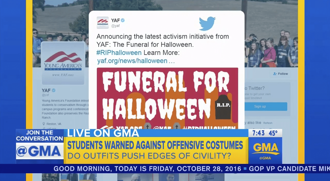 ABC's 'Good Morning America' Reports on YAF's 'Funeral for Halloween