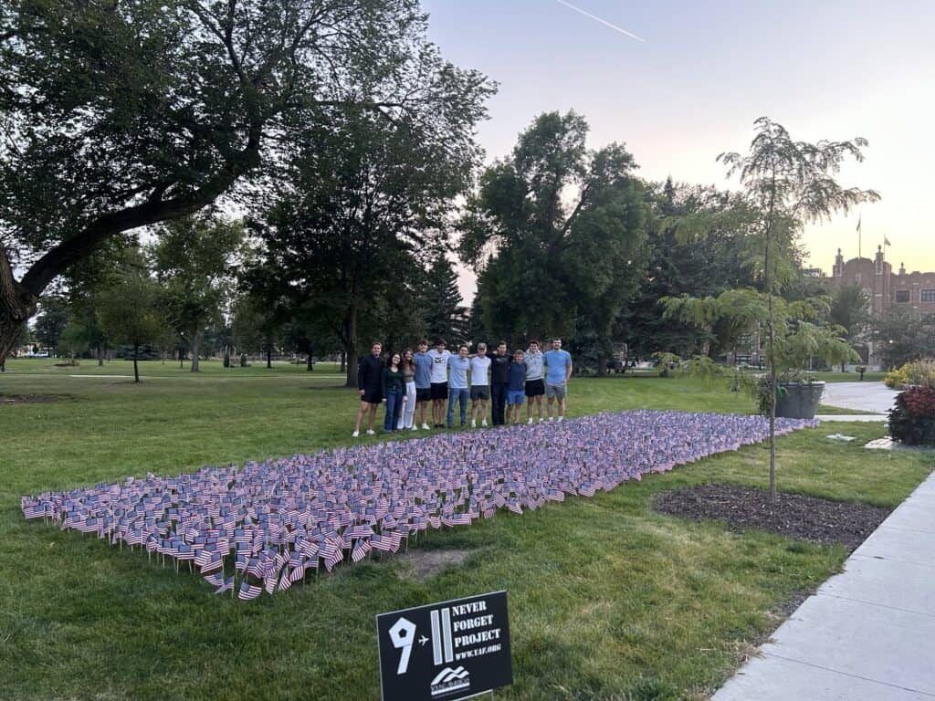university of north dakota 9/11 display
